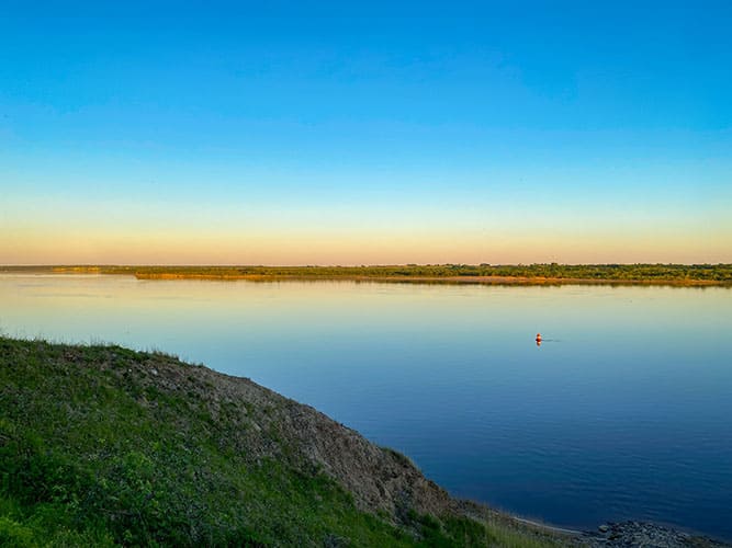 Закат на косе