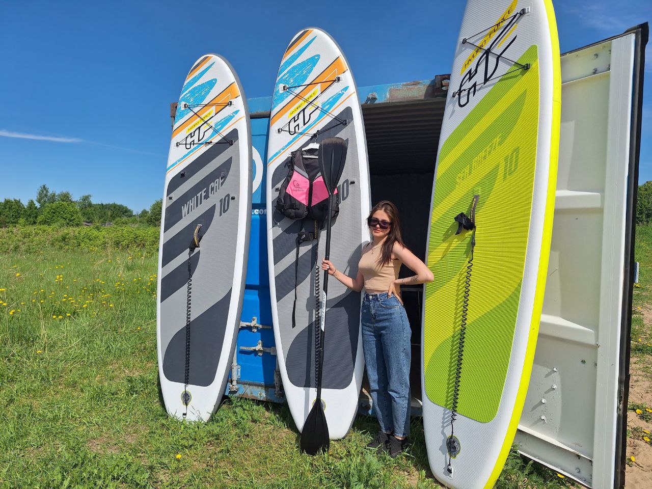 Катание на сапборде